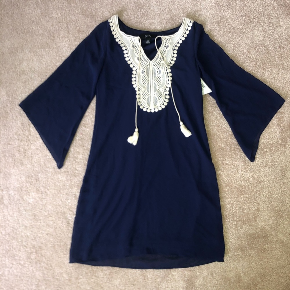 NWT BCX Navy Tunic Dress